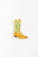 Green Boot Acrylic Art Block
