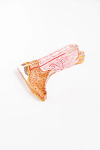 Pink Boot Acrylic Art Block