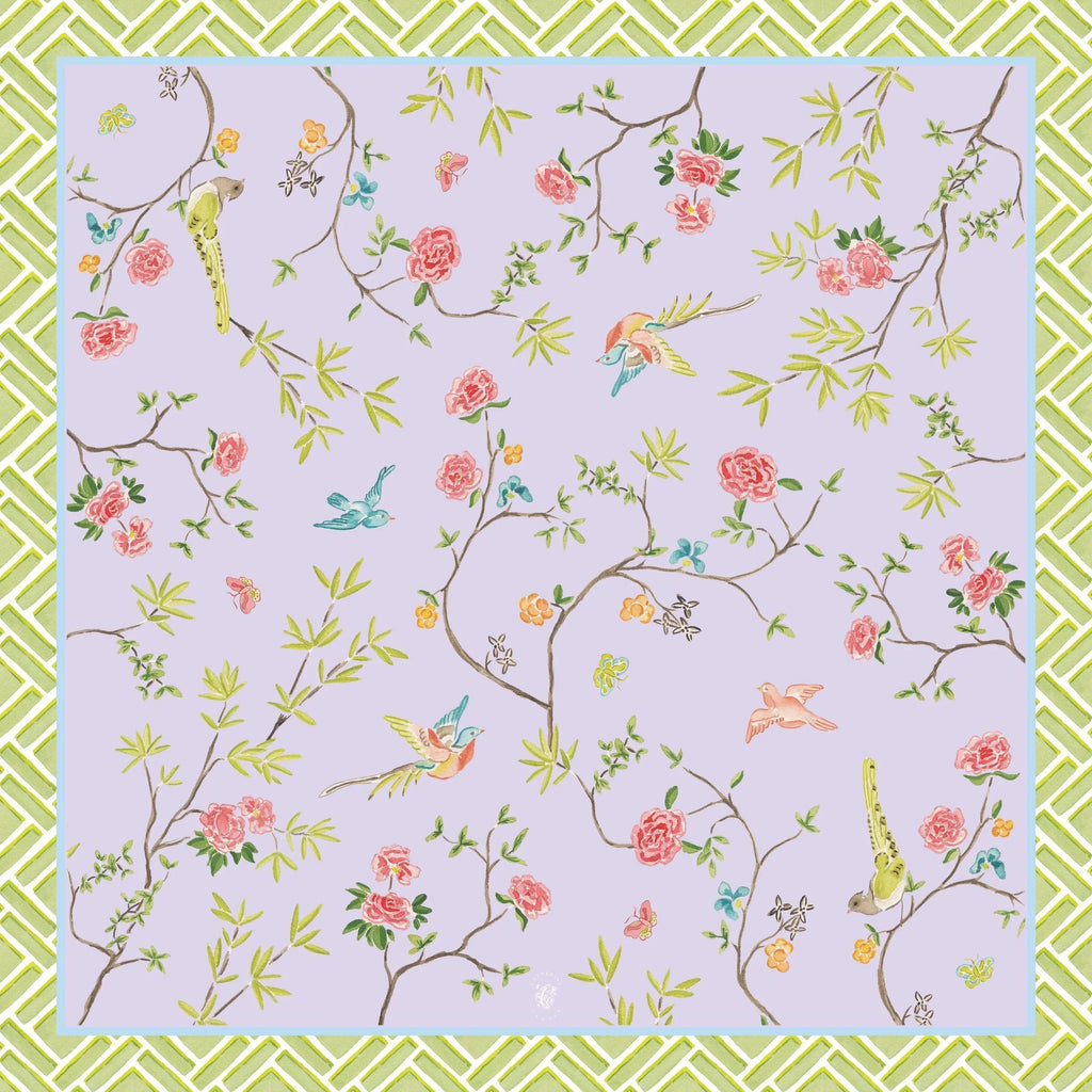 Lavender Chinoiserie Scarf