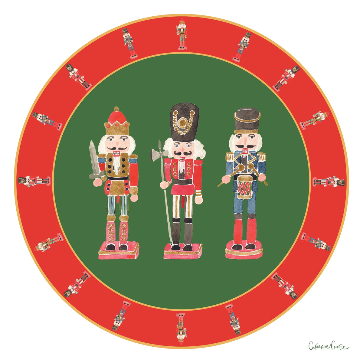 Nutcracker Melamine Plate Set of Four