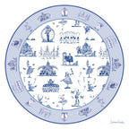 Nutcracker Ballet Toile Melamine Plate Set of Four