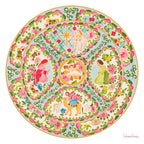 Rose Medallion Melamine Plate Set of Four