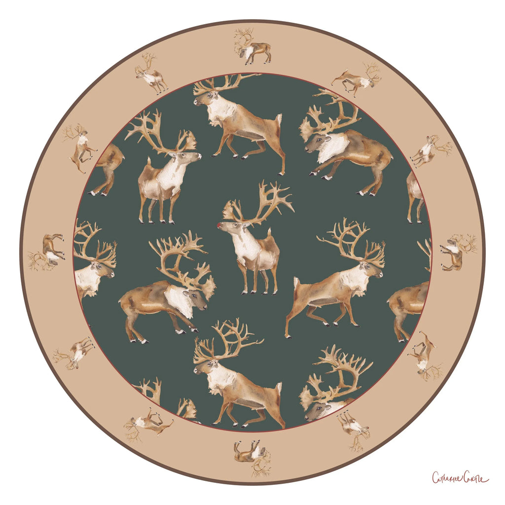 Caribou Melamine Plate Set of Four