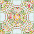 Christmas Rose Medallion Scarf