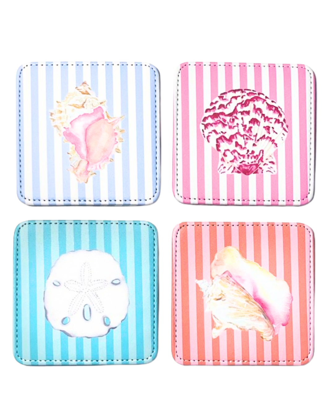 Shell Collector Coasters, Set of 4