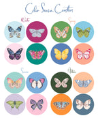 Acrylic Butterfly Coaster Set - Autumn