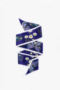 Purple Silk Ribbon Scarf
