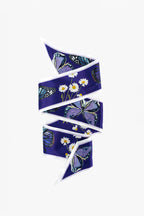 Purple Silk Ribbon Scarf