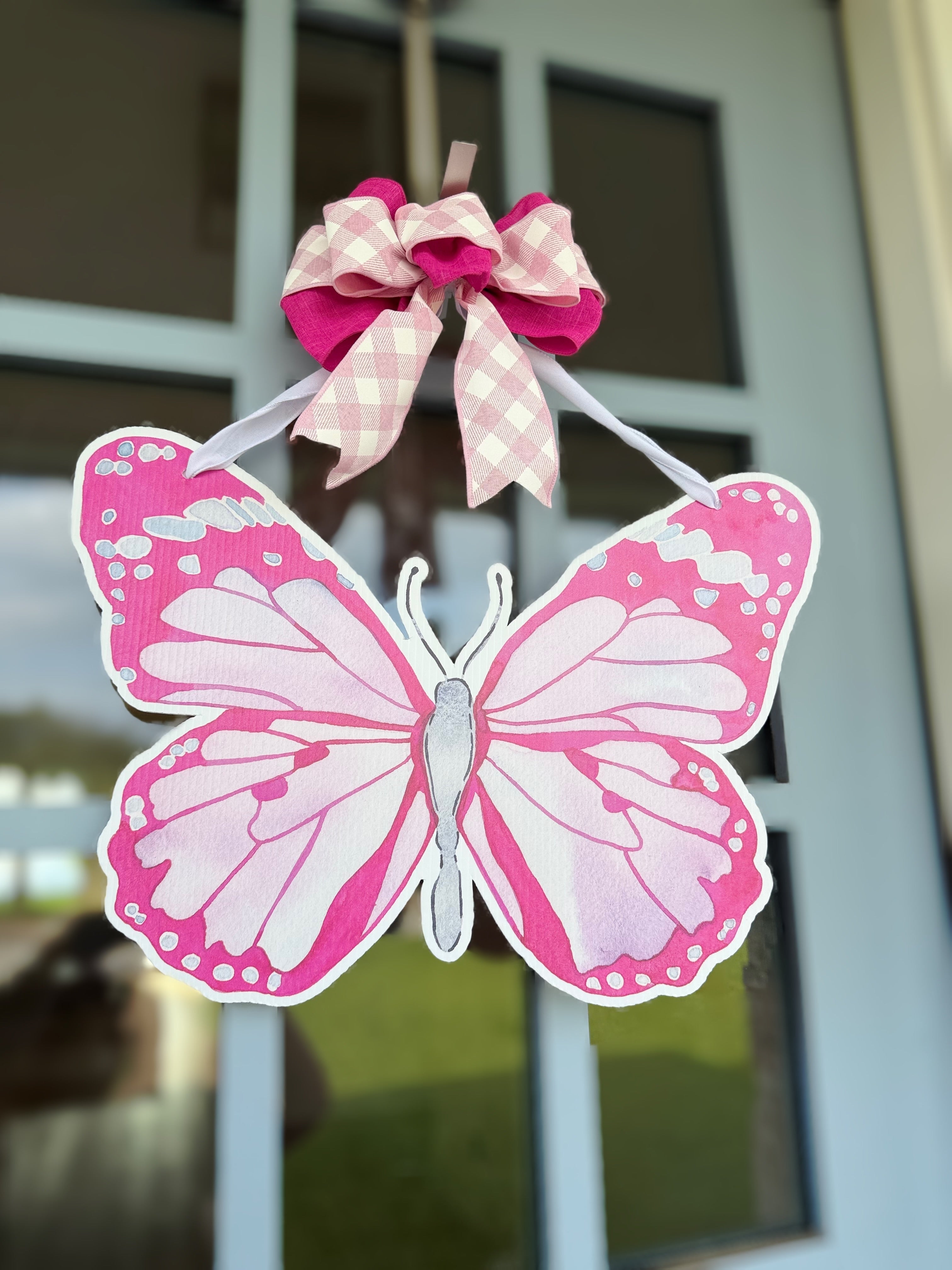 FPE x Catherine Cartie Pink Butterfly Door Hanger