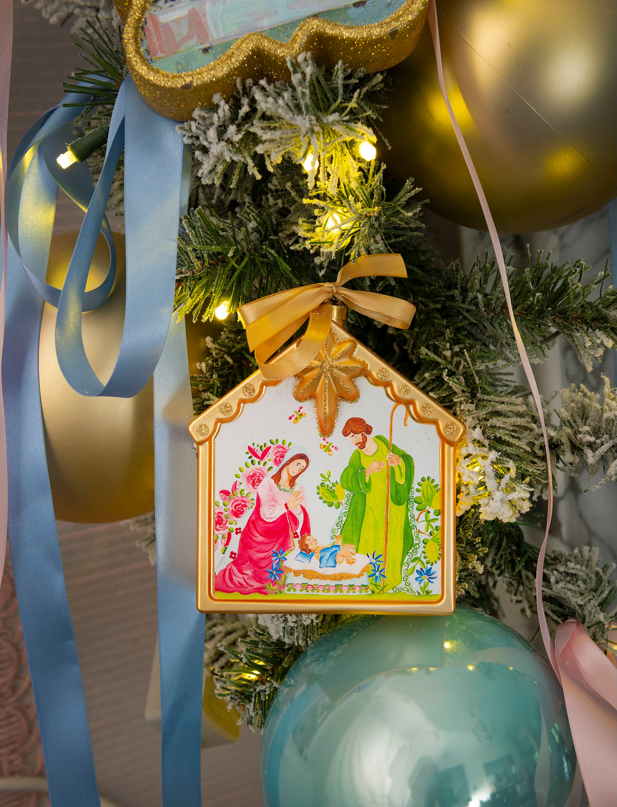 Texan Christmas Ornament - Nativity