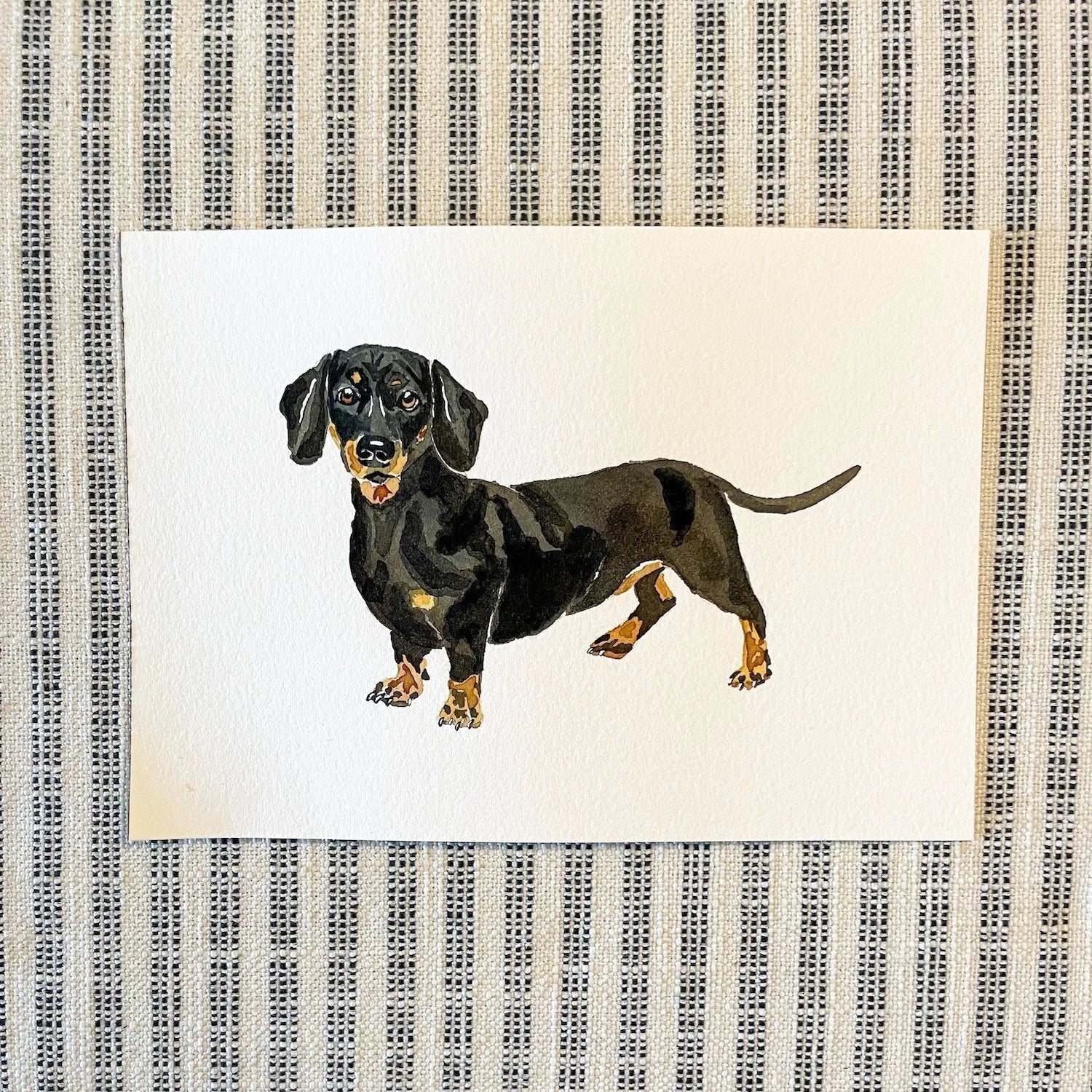 Dachshund Original Painting 8x10