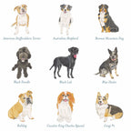 Personalized Dog Flat Notecards