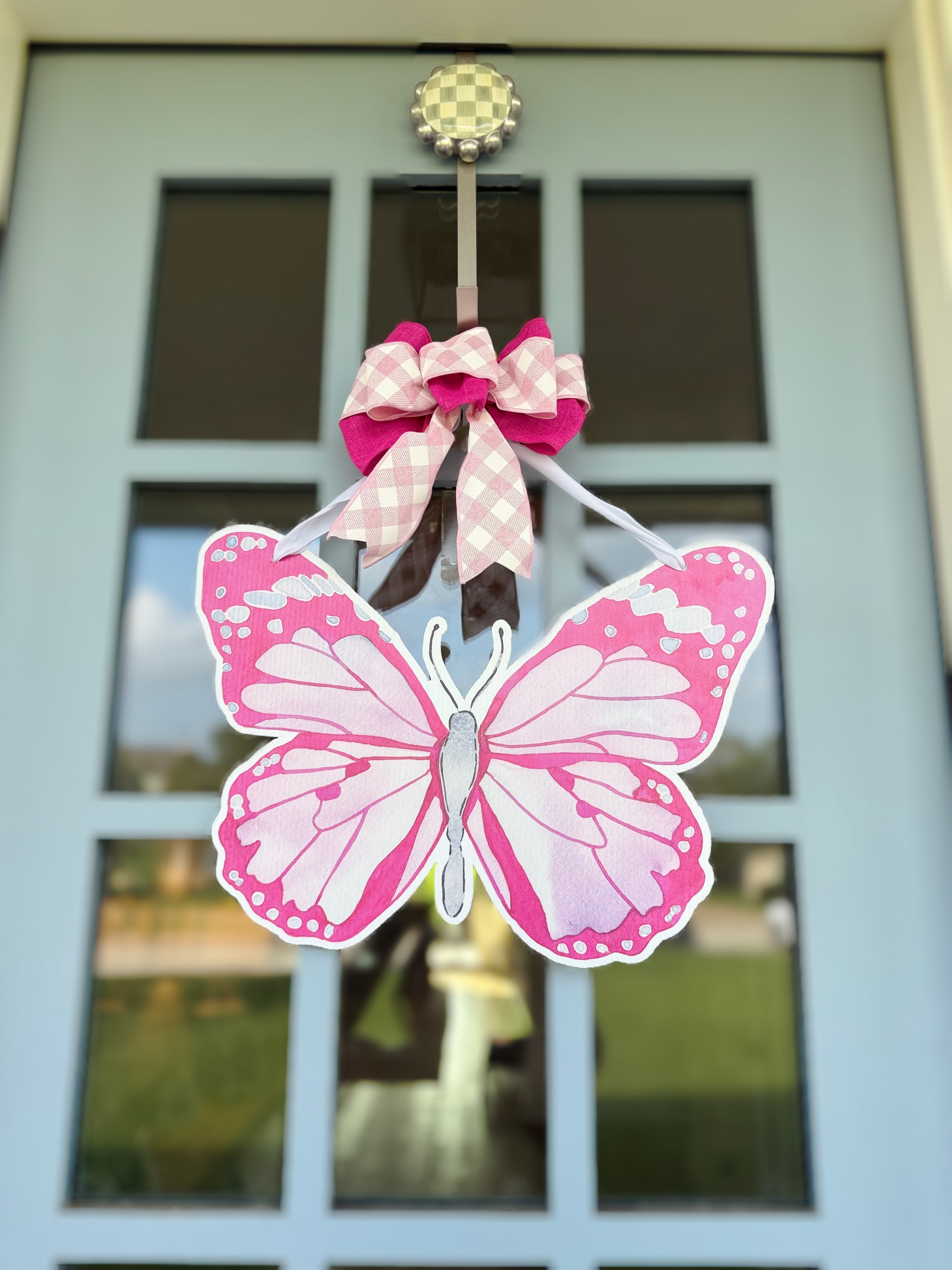 FPE x Catherine Cartie Pink Butterfly Door Hanger