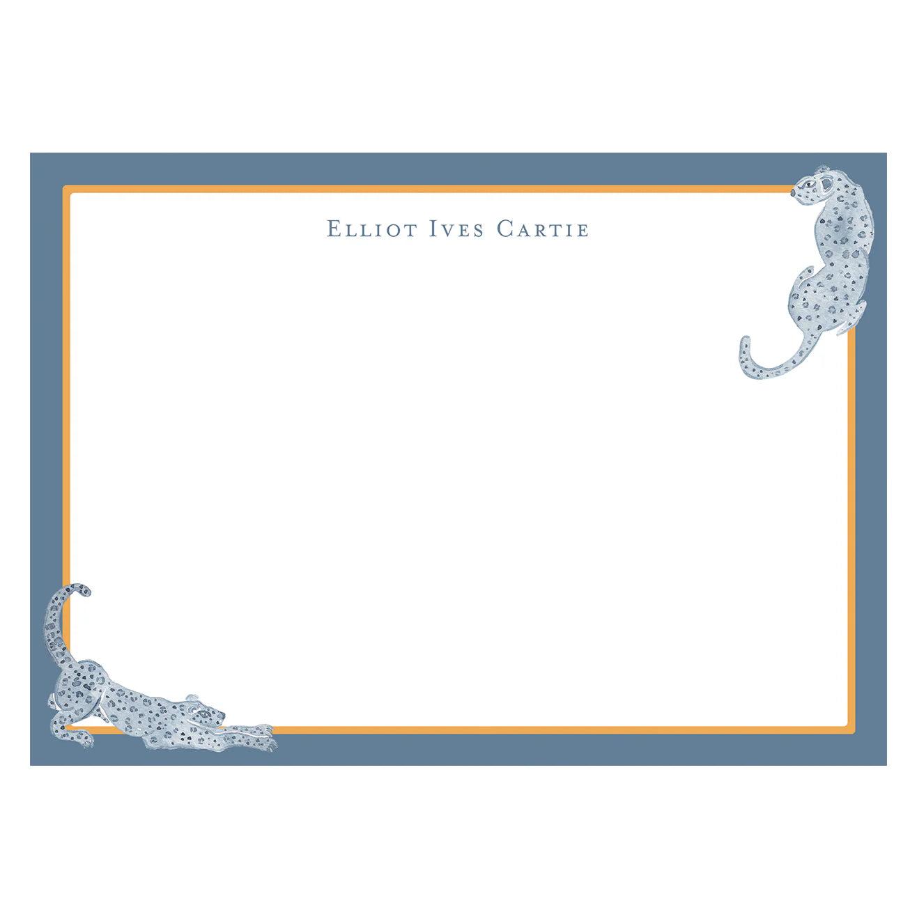 Personalized Jaguar Flat Notecards
