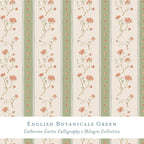 Gift Wrap - English Botanicals Green