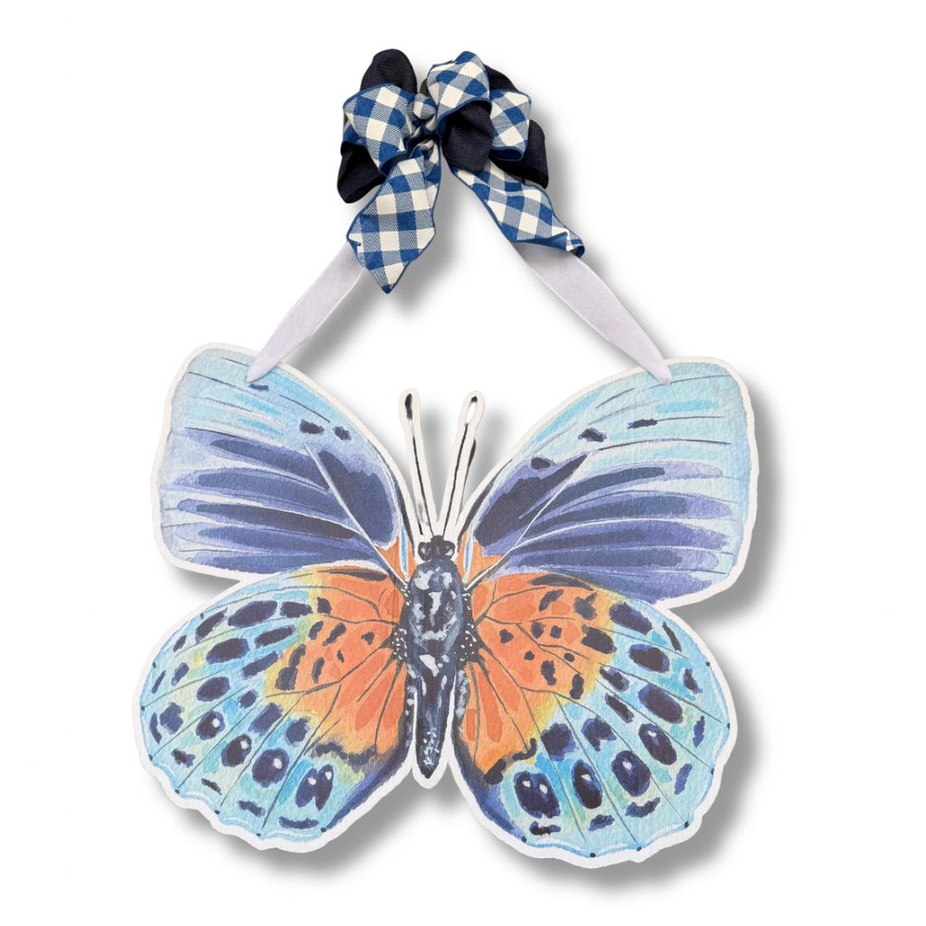 FPE x Catherine Cartie Autumn Blue Butterfly Door Hanger
