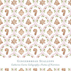 Gift Wrap - Gingerbread Scallops