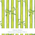 Gift Wrap - Green Bows