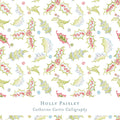 Gift Wrap - Holly Paisley