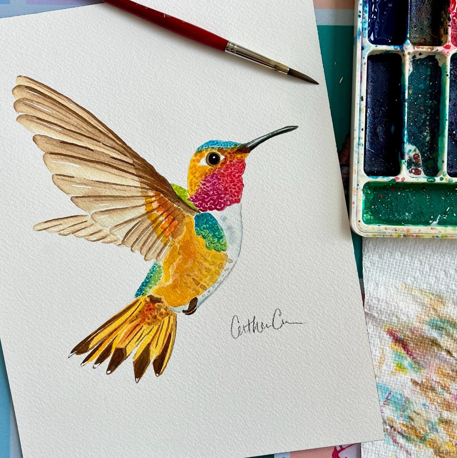 Hummingbird 2 - Original Painting