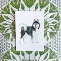 Siberian Husky Original Painting 8x10