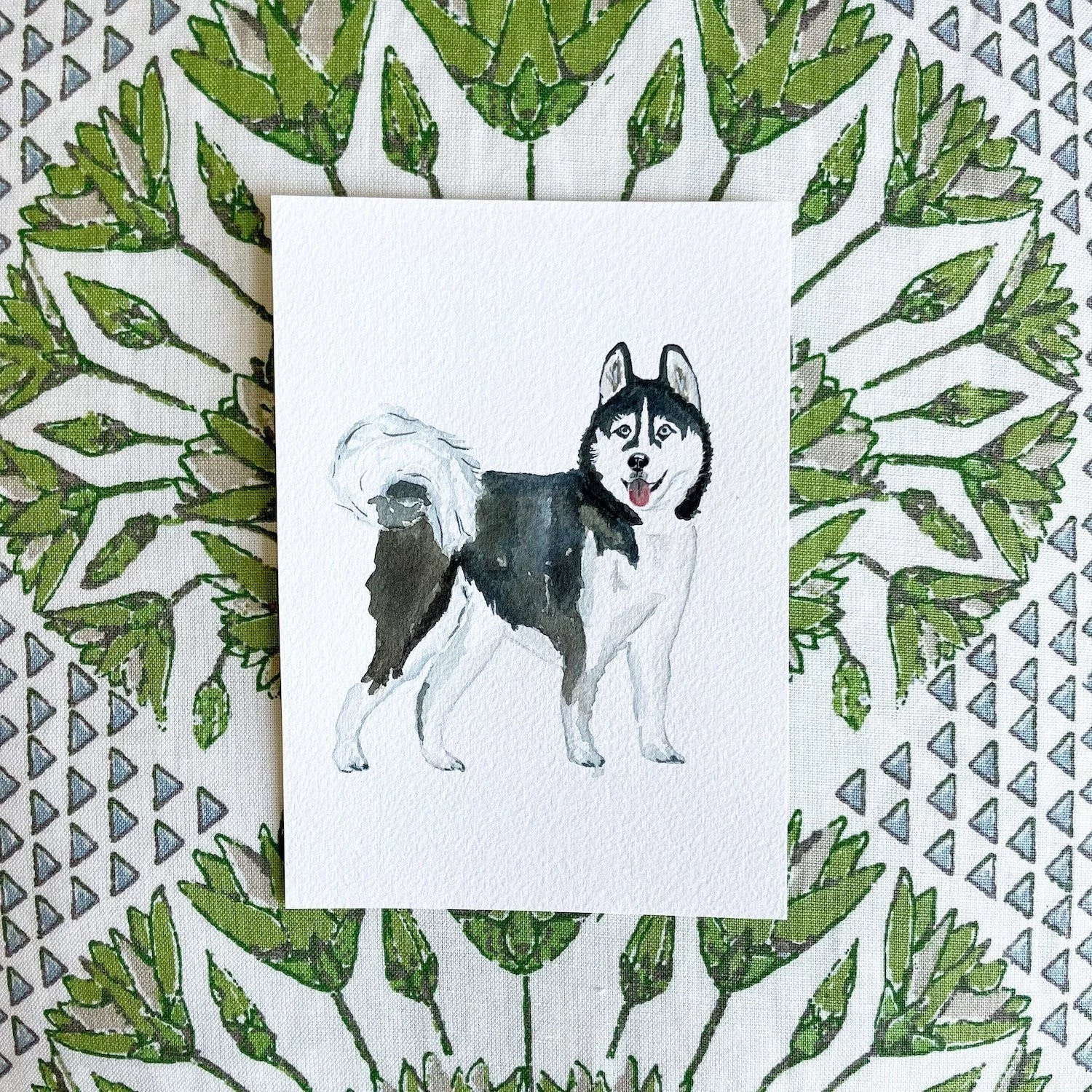 Siberian Husky Original Painting 8x10