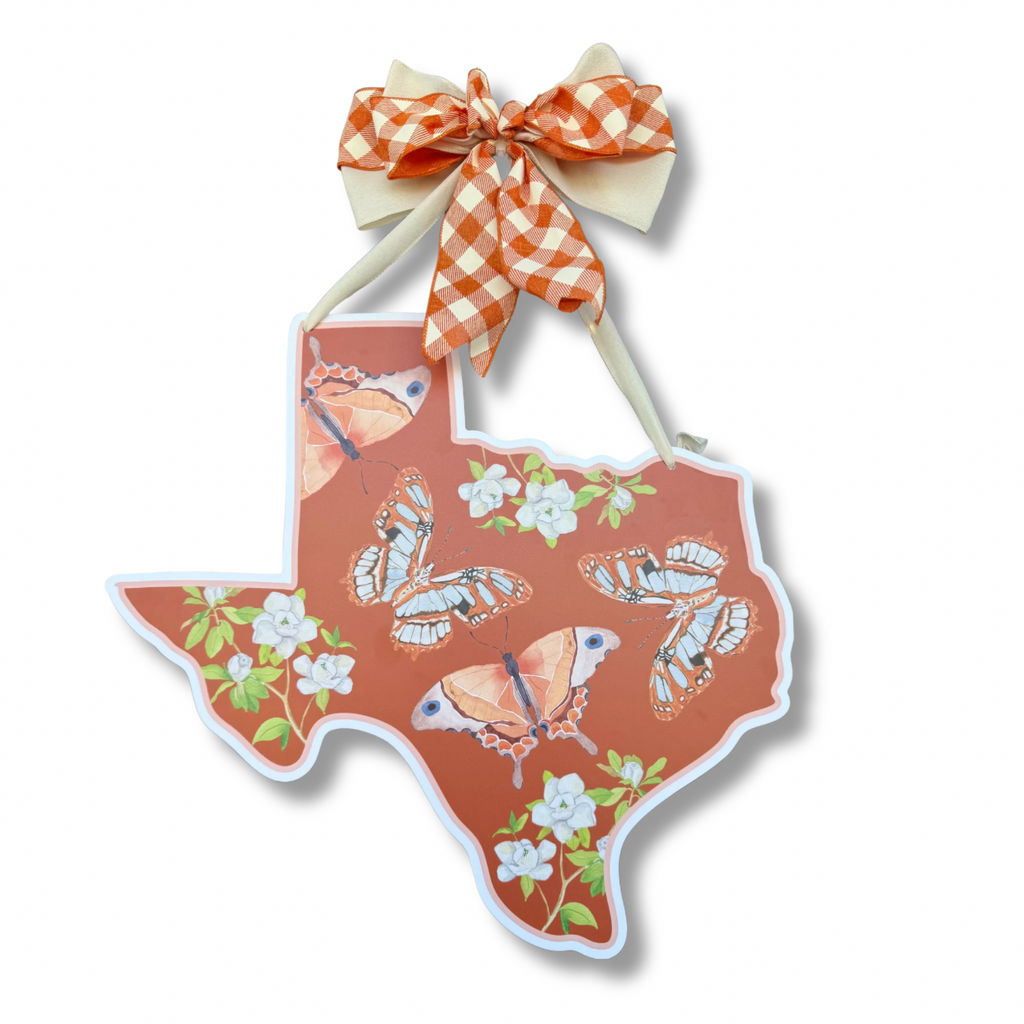 FPE x Catherine Cartie Burnt Orange Texas Door Hanger