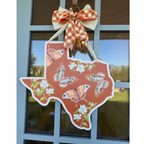 FPE x Catherine Cartie Burnt Orange Texas Door Hanger