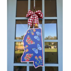 FPE x Catherine Cartie Red and Blue Mississippi Door Hanger