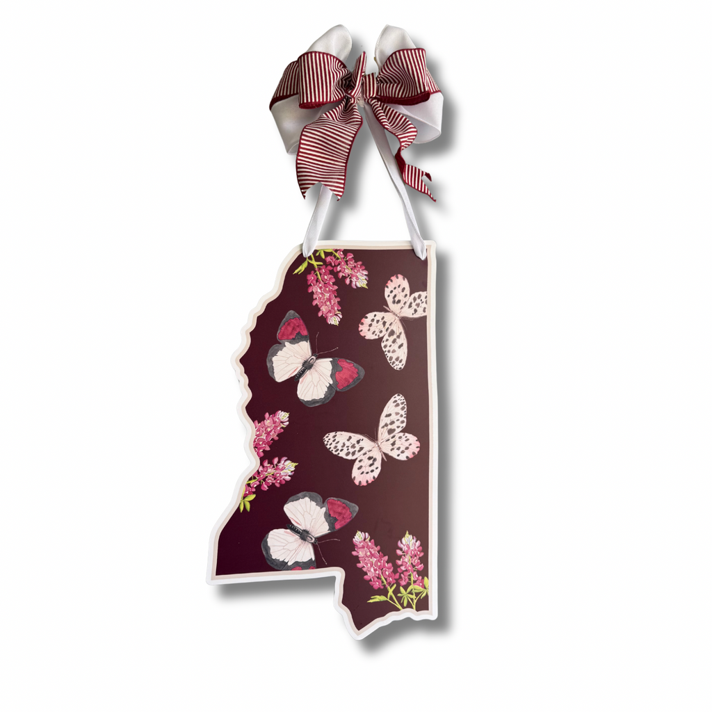 FPE x Catherine Cartie Maroon Mississippi Door Hanger