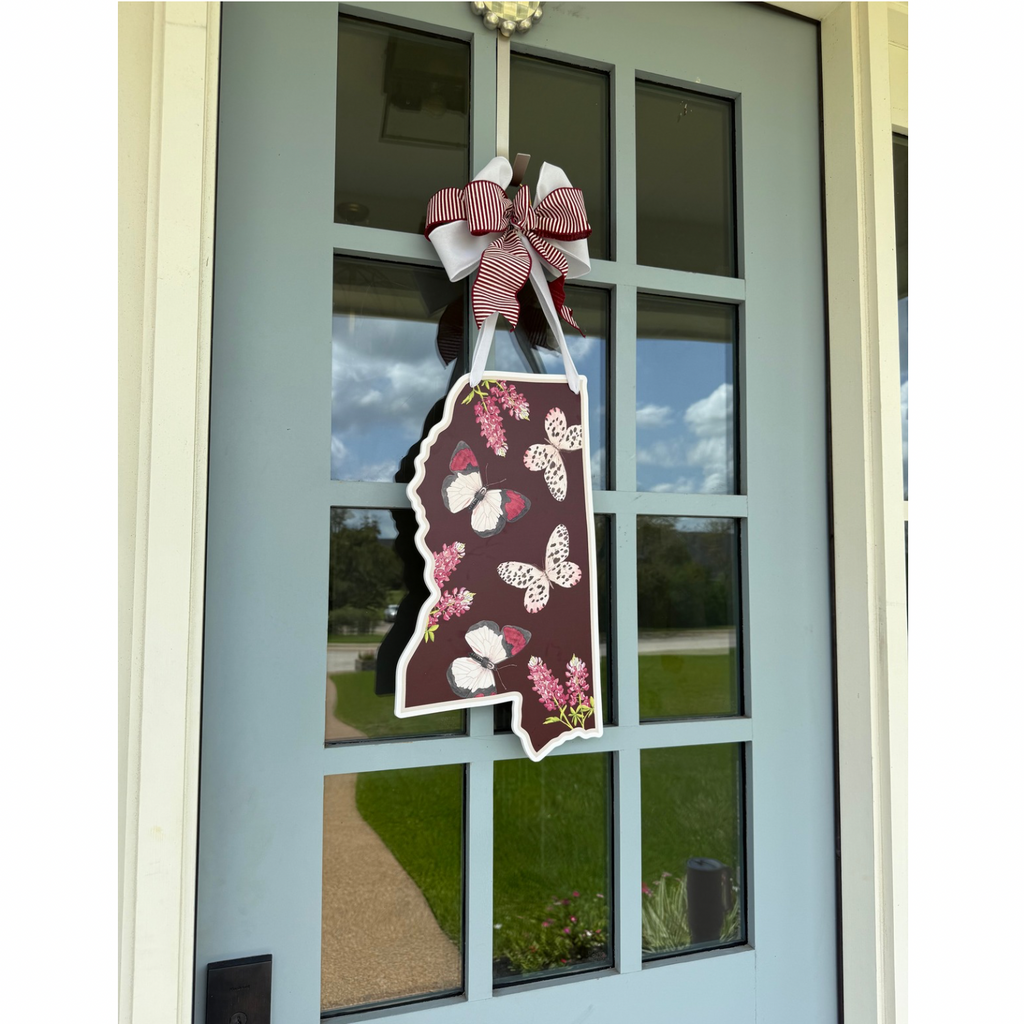 FPE x Catherine Cartie Maroon Mississippi Door Hanger