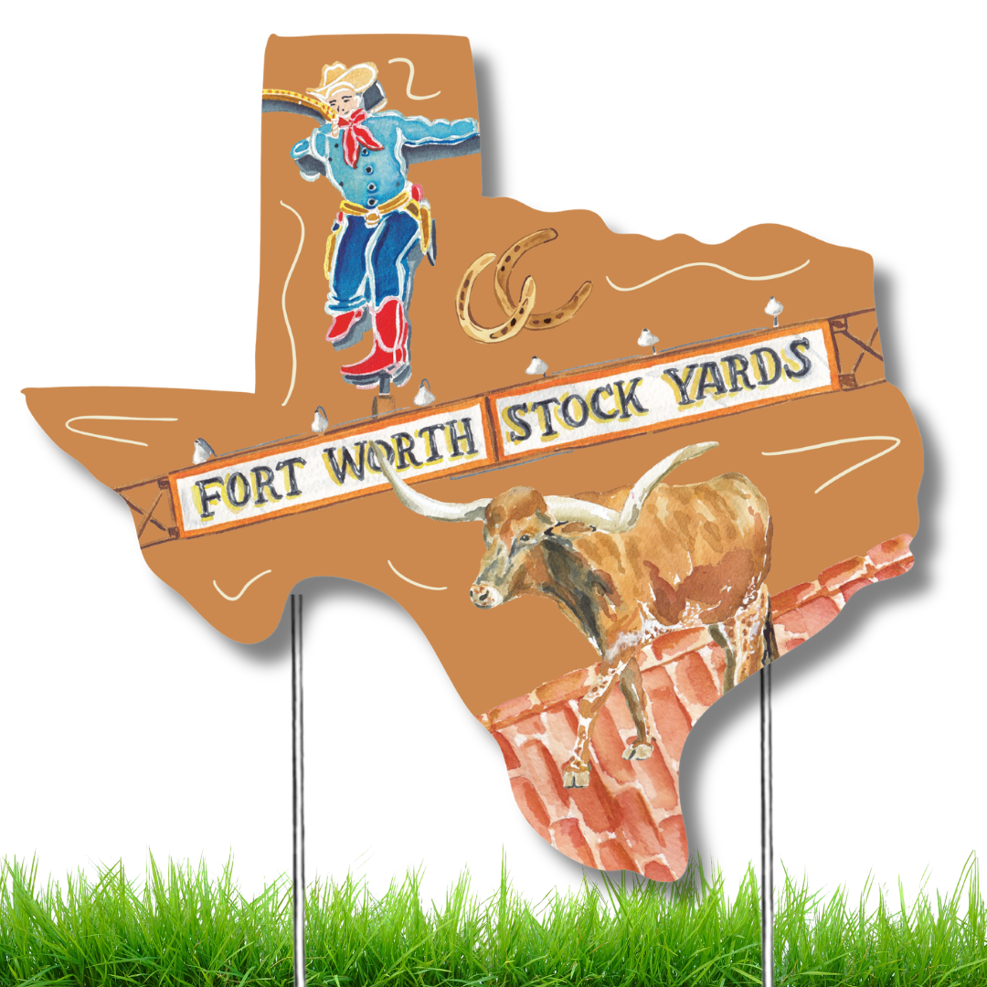 FPE x Catherine Cartie Fort Worth Garden Stake