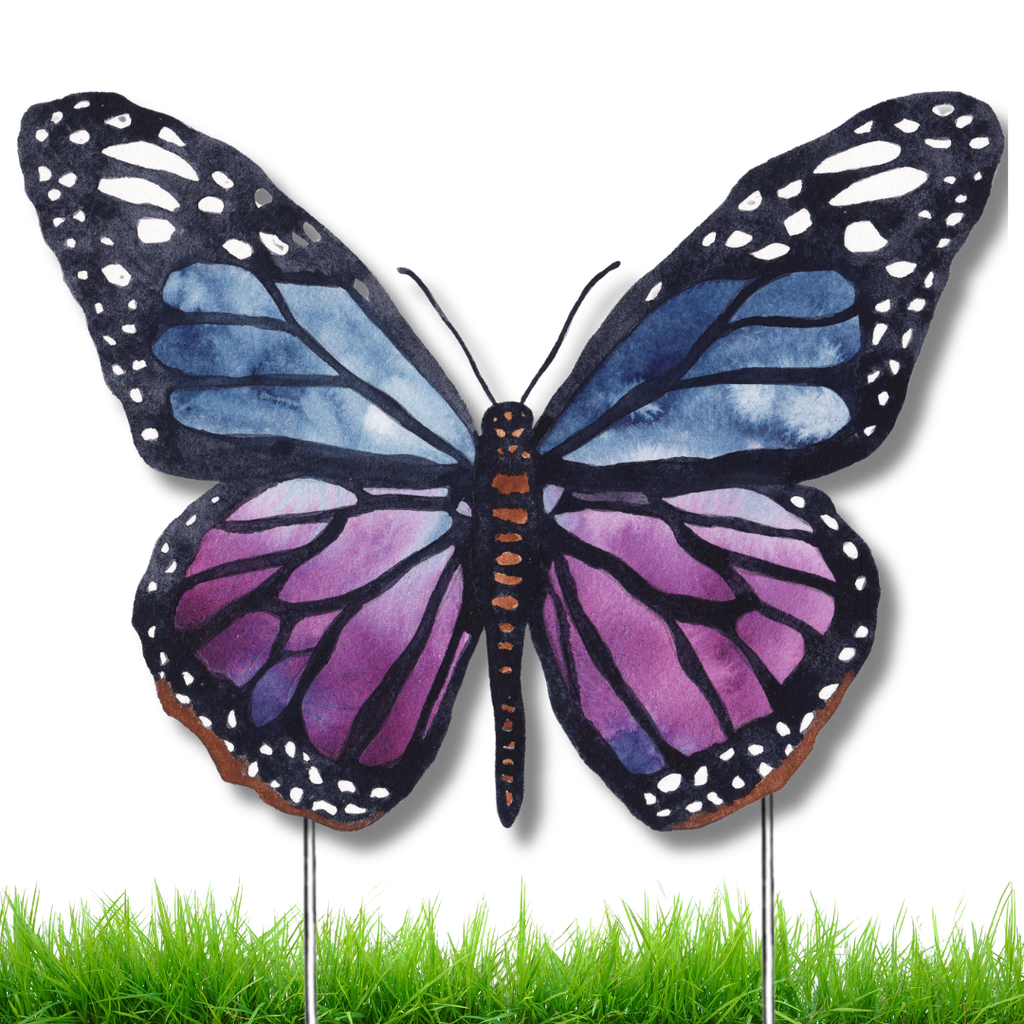FPE x Catherine Cartie Purple Butterfly Garden Stake