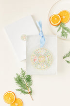 Rose Medallion Nativity Ornament