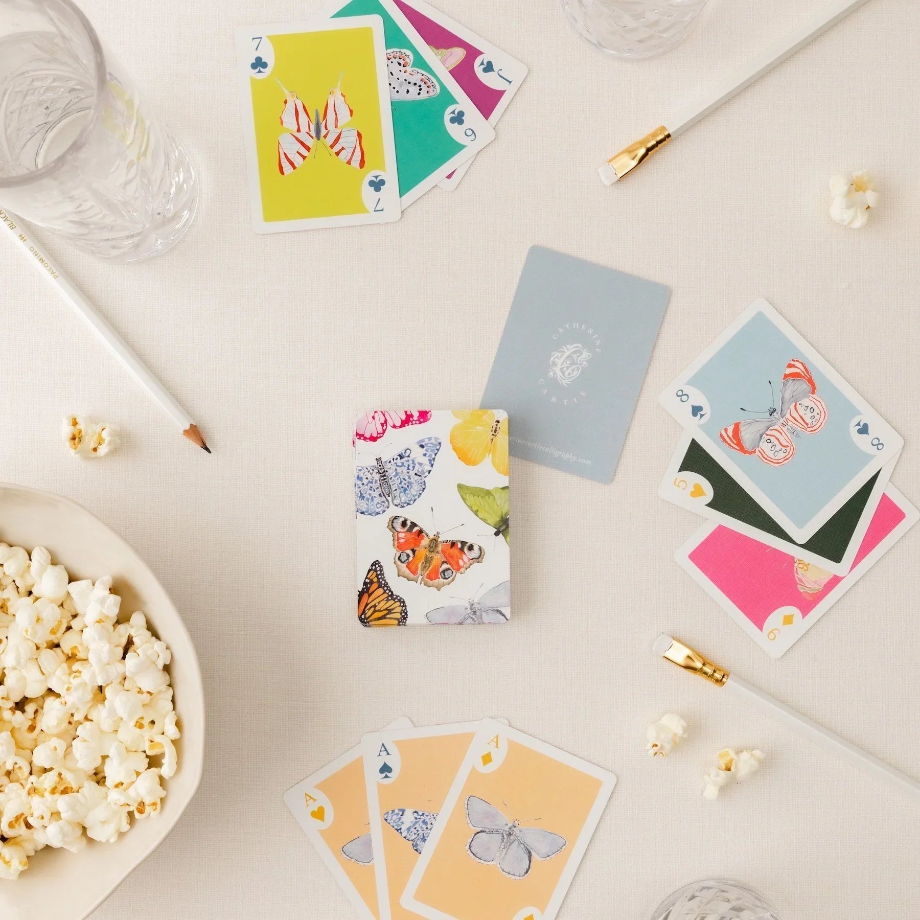 Butterfly Playing Cards with Acrylic Box