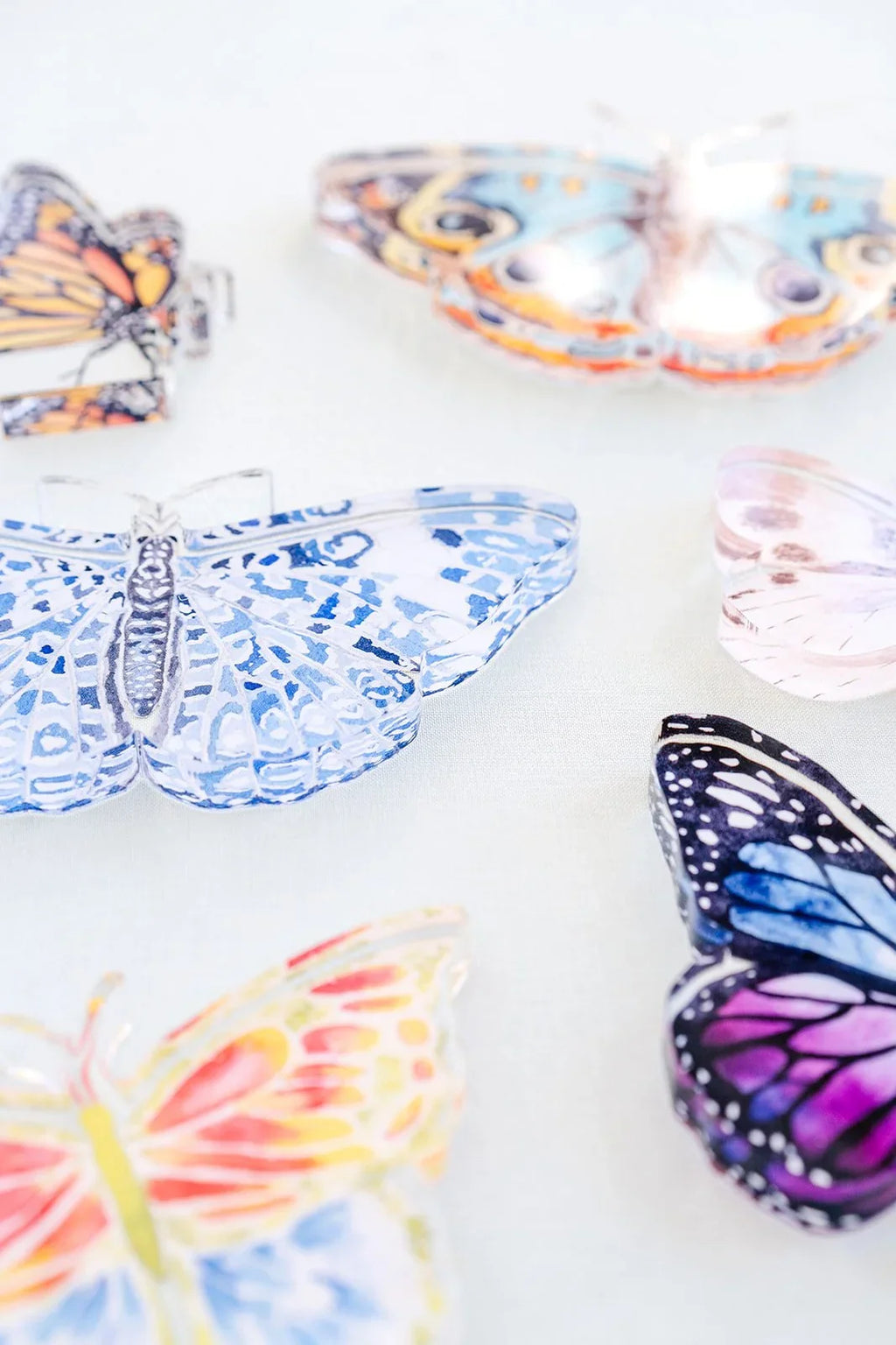 Neutral Butterfly Acrylic Art Block Small
