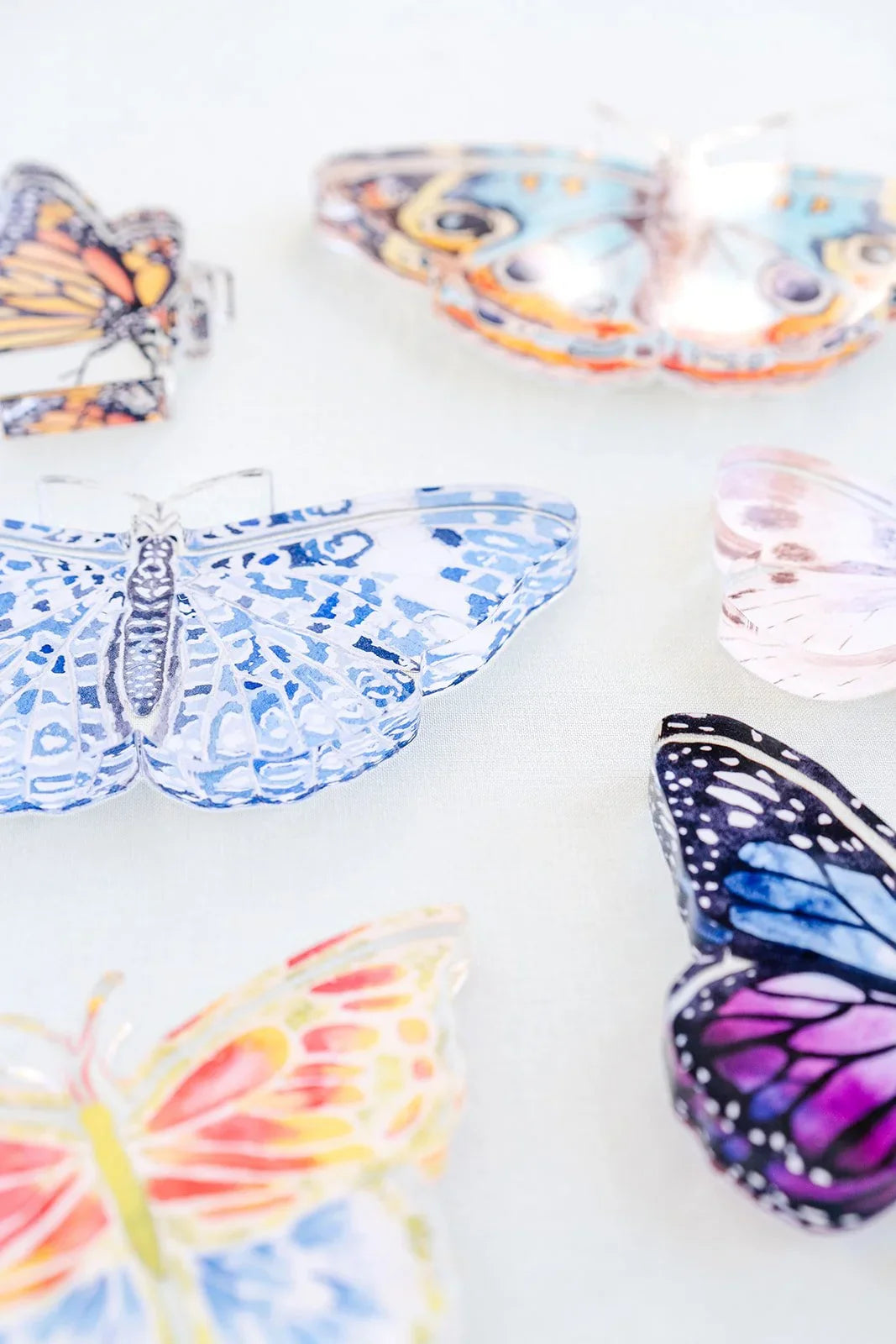 Neutral Butterfly Acrylic Art Block Small