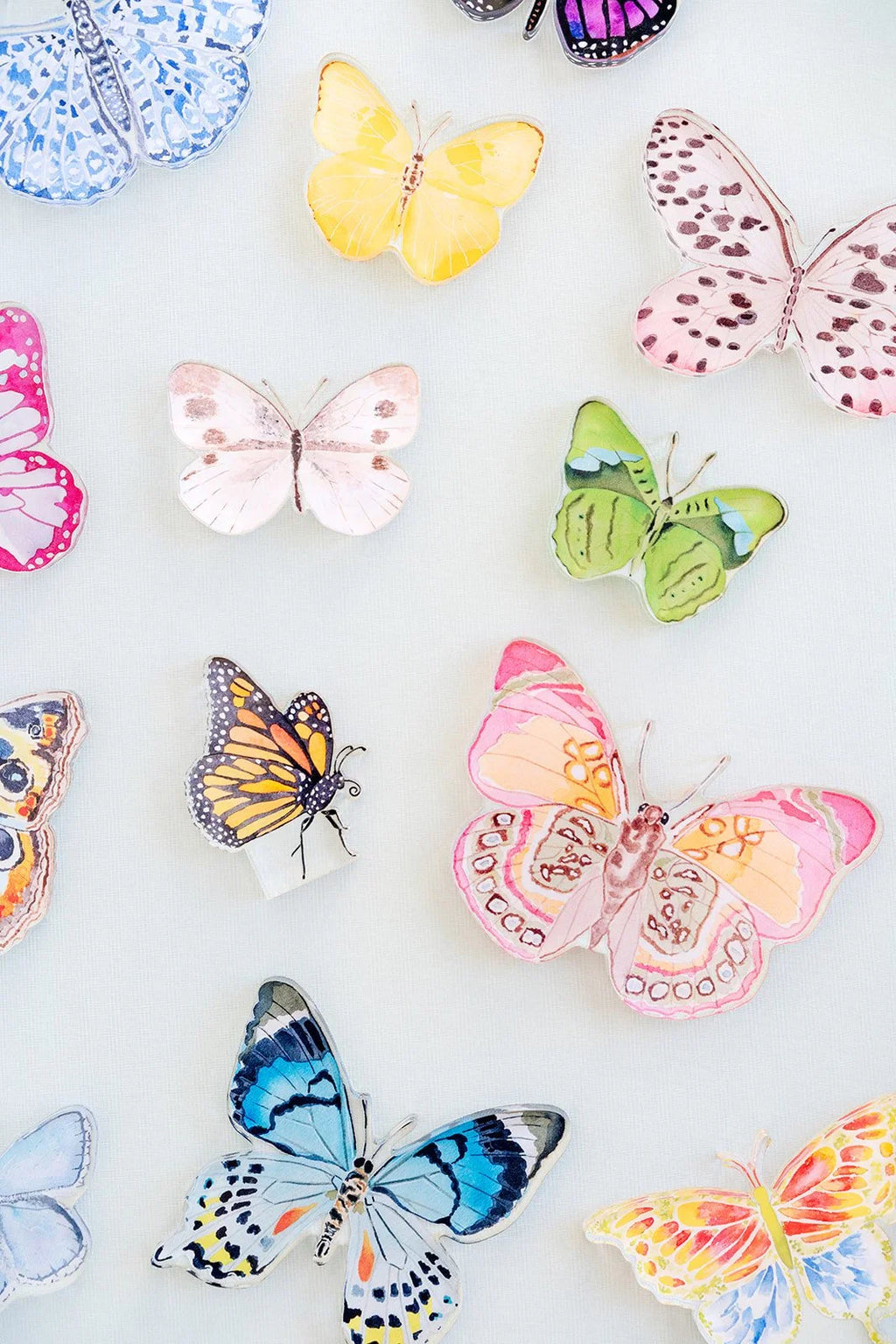 Neutral Butterfly Acrylic Art Block Small