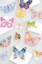 Purple Butterfly Acrylic Art Block Small