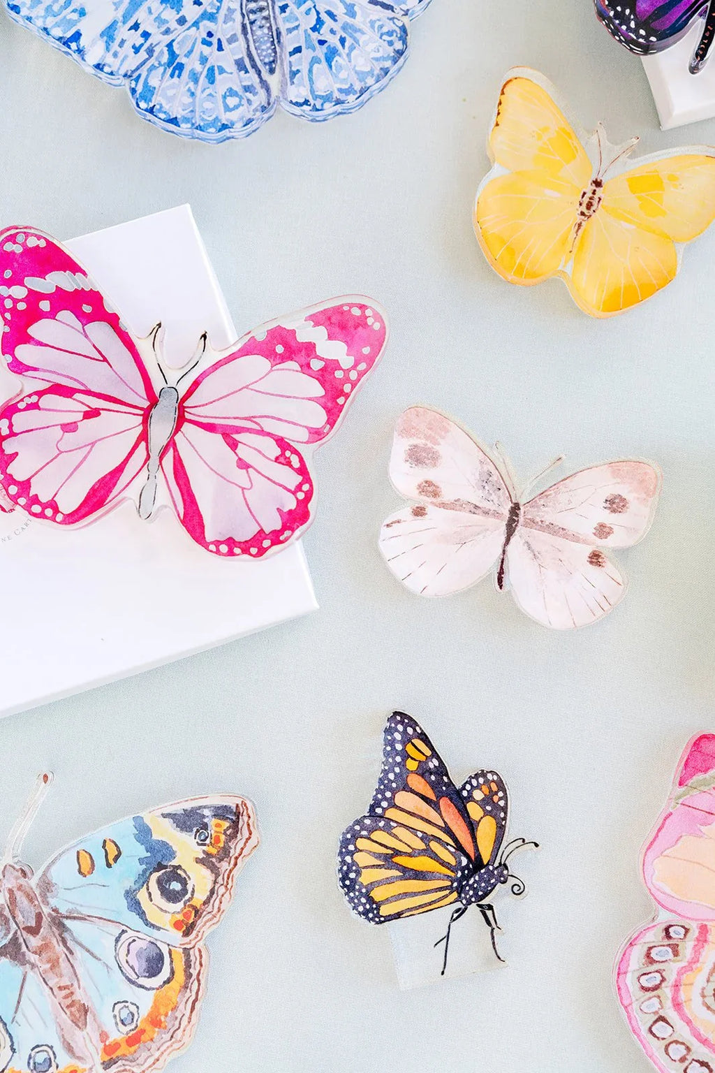 Neutral Butterfly Acrylic Art Block Small