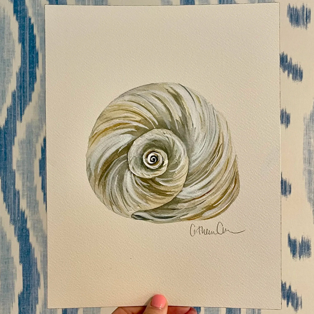 Moon Shell Art Print 8x10