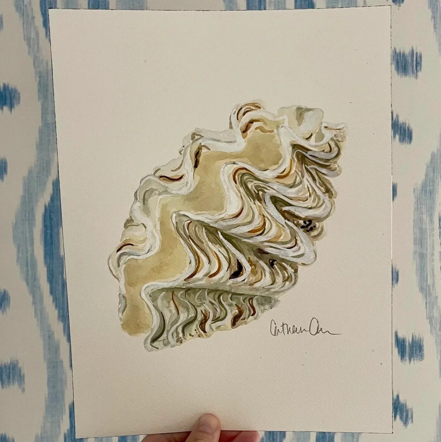 Giant Clamshell Art Print 8x10