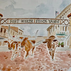 Fort Worth Stockyards Print