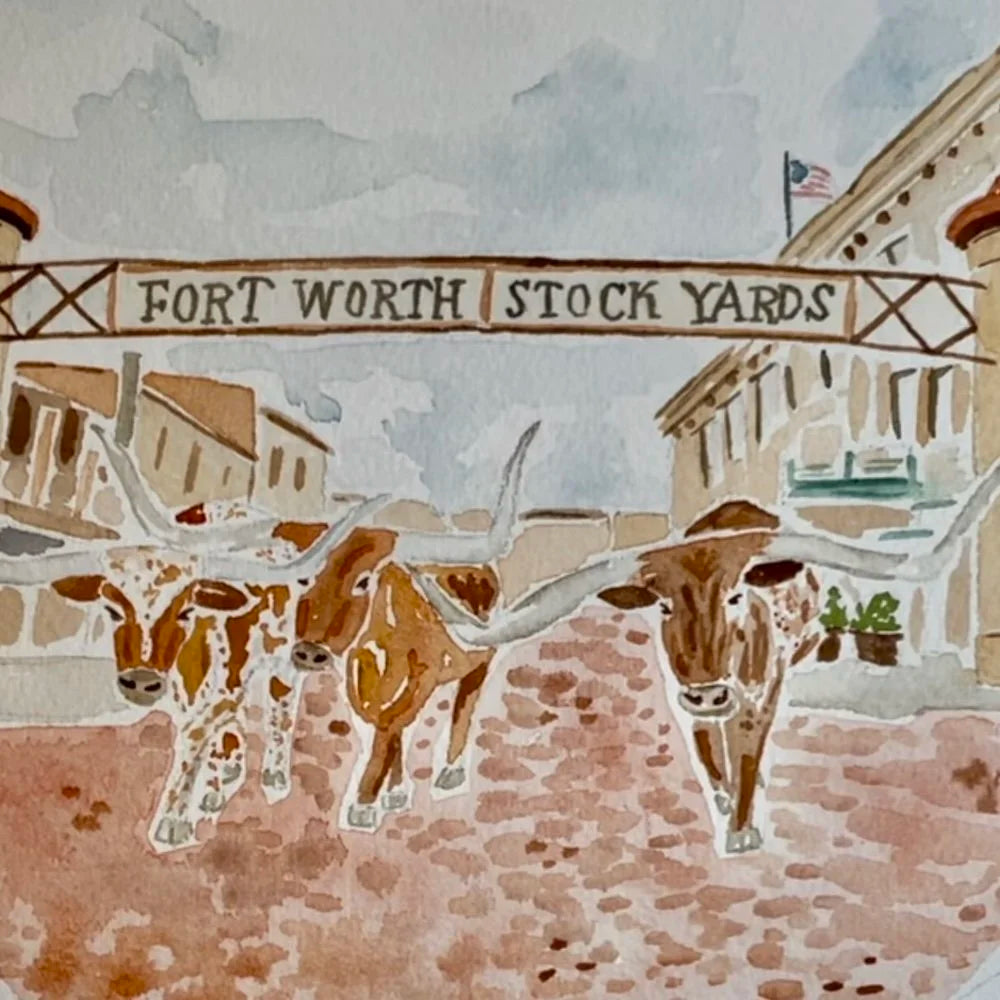 Fort Worth Stockyards Print