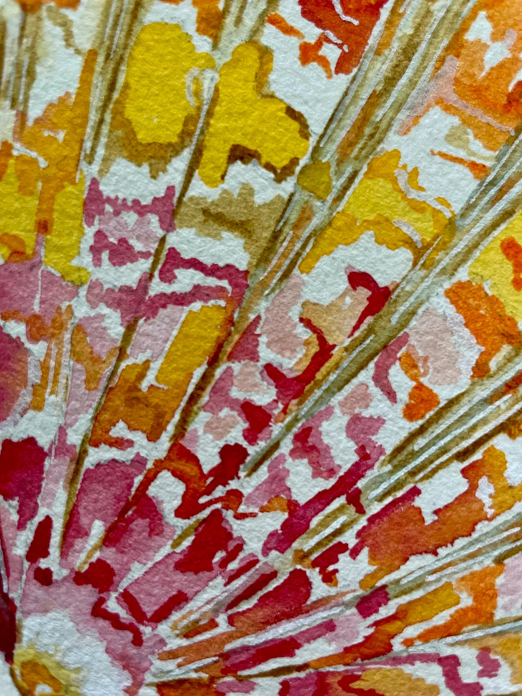 Sunrise Shell Art Print 8x10