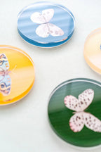 Acrylic Butterfly Coaster Set - Autumn