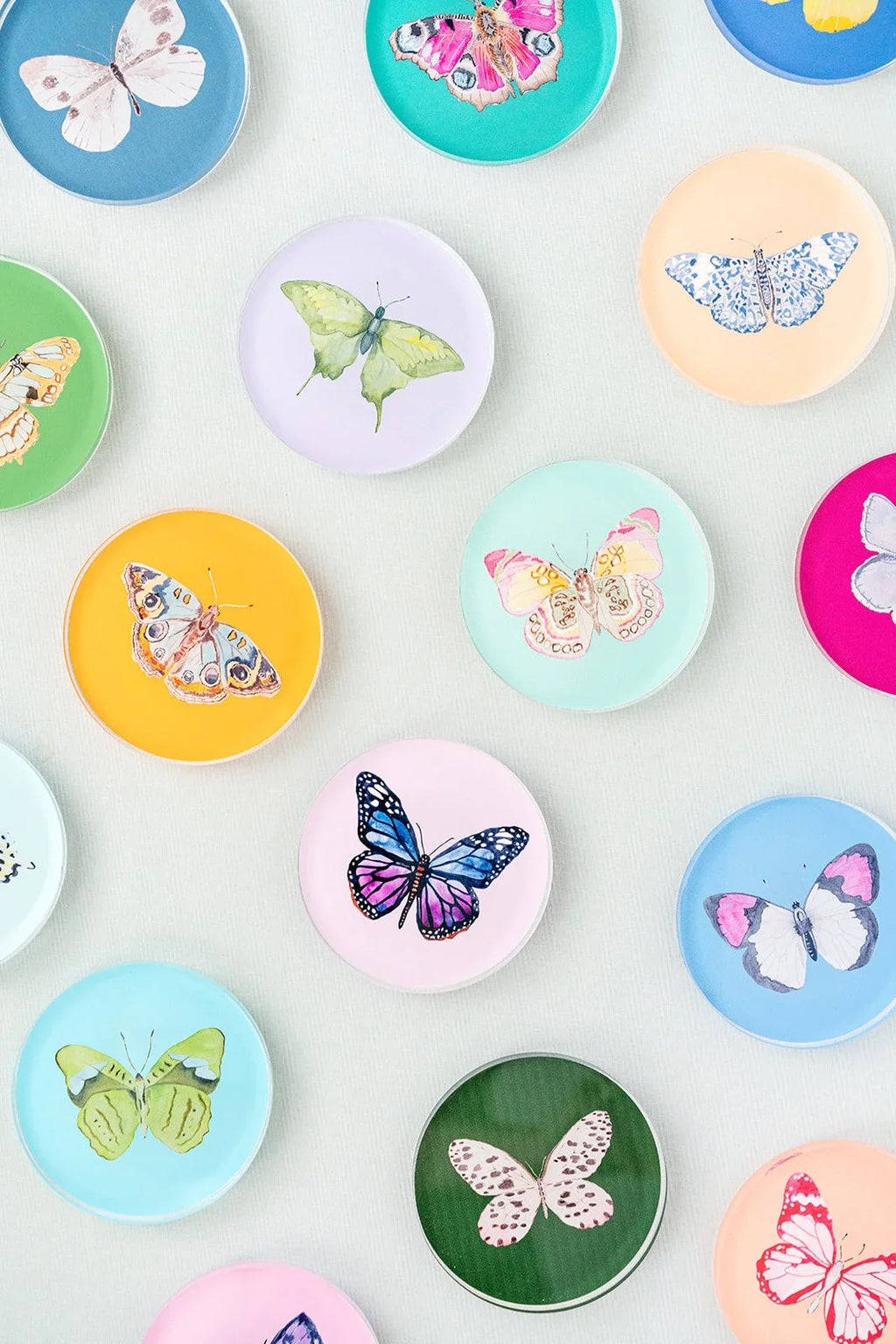 Acrylic Butterfly Coaster Set - Autumn