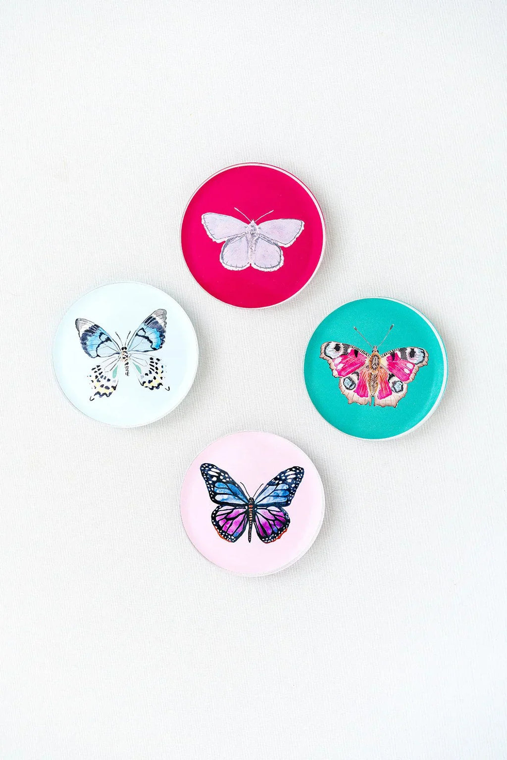 Acrylic Butterfly Coaster Set - Winter