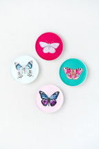 Acrylic Butterfly Coaster Set - Winter