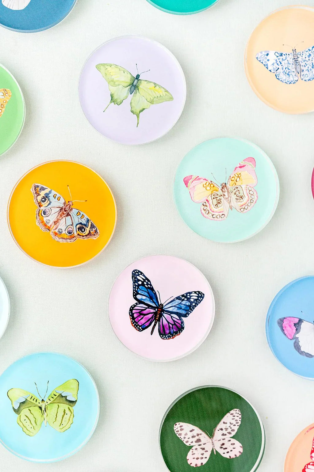 Acrylic Butterfly Coaster Set - Autumn